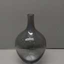 Jovinsegz Large Glass Vase, Floor Vase Decorative Tall, Black Grey Glass Vase for Flowers, Clear Glass Vase, Decorative Bubble Vase for Farmhouse Home Floor Room Decor, Housewarming Gift, 15inch