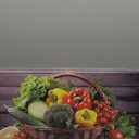 CXHOSTENT Kitchen Canvas Wall Art Fruit Picture Various Fresh Fruits Vegetable Painting Prints for Kitchen Restaurant Dining Room Decor Framed (Fruit-1, 16.00"x24.00")