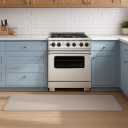 Kitchen Mats for Floor Kitchen Rugs, Cushioned Anti-Fatigue Waterproof Non-Slip Kitchen Mats Set, Ergonomic Comfort Standing Mat for Kitchen, Floor, Home, Office, Beige 17.3"x59"