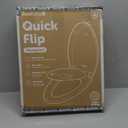 Jool Baby Quick Flip Toilet Seat with Built-in Potty & Splash Guard for Toddler Training, Slow Close (Elongated)