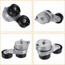 X AUTOHAUX Drive Belt Tensioner Pulley Assembly for Acura MDX RL TL for Honda Accord Odyssey Pilot Ridgeline AC Belt Tension 31170-RCA-A01 31170RCAA01 31170RV0A01
