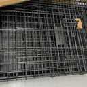 24 inch Heavy Duty Foldable Wire Dog Crate with Double Doors, 24.61"L x 17.52"W x 19.69"H