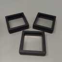 Linkstyle 10PCS 3D Floating Frame Display Stand, Challenge Coins Display Holder Case, Jewelry Specimen Medallions Storage Box Suspension Frame