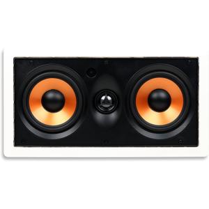 Micca M-CS Dual 5.25 Inch in-Wall Center Channel Speaker for Home Theater, Whole House Audio, 5.25" Woofers, 1" Tweeter, Paintable