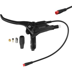 Left & Right Electronic Brake Lever Set for Most Electric Bicycle, GT03 Oil Power-Off Function Ebike Handle, Waterproof Brake Grips for Electric Bike, Ebike Accessories Cut Off Power (Left)