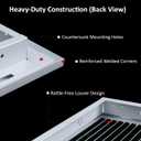 Steel Return Air Filter Grille,Return Vent Cover for Wall or Ceiling [Duct Opening Size] Removable Face/Door for 1 Inch Filters (30"W x 12"H Duct Opening)