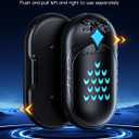 Hand Warmers Rechargeable, 2 Pack 6000mAh Electric Portable Heater, 20 Hrs Long Heating Hot Pockets Hand Warmer, Hunting Gear, Gifts for Women, Men, Raynauds, Camping, Golf, Outdoors (Black Pro)