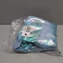 IwIeIaIrI Weekender Overnight Bags for Women Men,Waterproof Lightweight Foldable Gym Duffel Dance Bag for Girls Kids Women Weekend Travel with Laser Color (Blue)