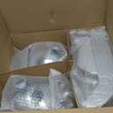 LED Headlights w/LED Bar for Ford F150 F250 F350 Bronco 1992 1993 1994 1995 1996 Amber Reflector Chrome Housing Left Right Replacement DRL Headlamp