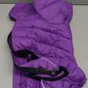 Warm Dog Coat, Waterproof Windproof Reflective Jacket - Zippered, Adjustable Outdoor Snow Jacket for Small to Large Dogs - Purple XL (XL (16.5inch Back))