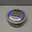 Gaffers Tape Heavy Duty, Easy to Rip, Residue-Free Professional Grade Floor Tape for Electrical Cords, Matte Finish Non Reflective, Weather Resistant (1, Black, 2" x 30 Yards)