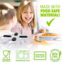 HOVER COVER Magnetic Microwave Splatter Cover, Clear Microwave Cover for Food - Vented & Magnetic, 12-inch, Food Grade Plate Cover, BPA Free - Black