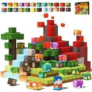 GobiDex Magnetic Blocks Kids Building Toys for Boys Girls 3+, Game-Based Build Jurassic MagWonder with Magnet Construction Dinosaur Toys, Upgraded STEM Sensory Gift for Birthday