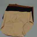 OVRUNS Camel Toe Proof Underwear for Women Cameltoe Concealer Underwear Seamless No Show Panty Liners Workout Panties (Medium, Black-nude-coffee)