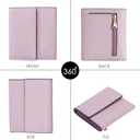 Travelambo RFID Blocking Wallet Women Small Womens Wallet Credit Card Holder Mini Compact Trifold Wallets for Women with Coin Pocket Zipper (Napa Purple)