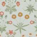 VEELIKE Vintage William Morris Wallpaper Peel and Stick Boho Daisy Floral Wallpaper for Bedroom Bathroom 17.7''x118'' Self Adhesive Removable Flower Wall Paper Floral Contact Paper for Cabinets Drawer