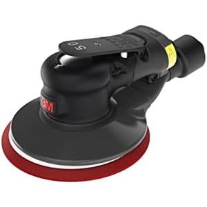 3M Random Orbital Sander, Xtract Pneumatic 88954, 6 in, with Central Vacuum Attachment, 3/16 in Orbit, Ergonomic and Lightweight ROS, .28 HP (209W) Motor