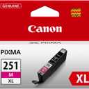Canon CLI-251XL Genuine Magenta Ink Tank, Compatible with MG6320, IP7220 & MG5420, MX922, MG5520, MG6420, MG7120, iX6820, iP8720, MG7520, MG6620, and MG5620 Printers