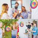 Hungdao 3 Sets Carnival Games Combo Set, Dart Board with Balls Plastic Cones Ring Bean Bags Toss Game for Boys Girls Adults Family Birthday Yard Indoor Outdoor