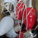 12 Pack Large C9 Christmas Decorations Outdoor, Waterproof C9 Christmas Lights Plug in with 2 Modes and Timer, Pathway Light for Party Indoor Yard Patio Walkway Garden Xmas Decoration (Red and White)