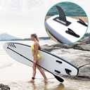 5" 8" 9" 10" Paddle Board Fin Repalcement Universal, Nylon Fiberglass Reinforced, No-Tool Installation, Single Center Fin for Most Inflatable SUPs, Surfboard, Stand-up Paddleboard, Longboard