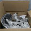 Geelin Pedicure Chair for Nail Tech, Ergonomic Back Support Rolling Stool, Adjustable Hydraulic Salon Spa Stool with Wheels, Swivel PU Leather Nail Tech Chair for Pedicure Tattoo Massage (Black)