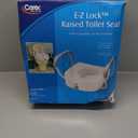 E-Z Lock Raised Toilet Seat with Adjustable Armrests