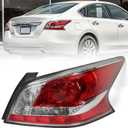 Huray Right Halogen Tail Light Fit for Nissan Altima 2013 2014 2015 RH Taillight Tail lamp Rear Brake Lamp Assembly Replacement Accessory Replacement for NI2801195 (Passenger Side)