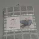 Hsvanyr Grey Cotton Tablecloth Farmhouse Rustic Runner Cover for Wedding Party Kitchen Dining Table Decor,55 Inch by 70 Inch, Walf Checks Long Classic Dresser Scarf