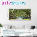Green Oak Forest Wall Art Georgia Tree Lined Road Canvas Prints, 24"x48"