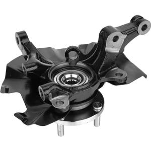 Front Steering Knuckle & Wheel Bearing Hub Assembly Compatible with Kia Rio 2006-2009, Rio5 2006-2009,Hyundai Accent 2006-2011,Left Driver Side Replaces #517151G100