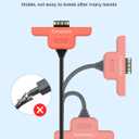 2 x Joycon Charger Cable, TRANSNOVO Joy Con Controller Charging Cord, 9.8FT Joy con Accessories Compatible with Nintendo Switch 2 Joycon Controllers, USB-A Ports, 2 Pack
