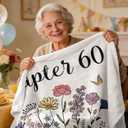 60th Birthday Gifts for Women, Chapter 60 Birthday Blanket, 60 Year Old Bday Gifts for Women, 1966 Birthday Decorations, Turning 60 Throw Blankets for Friend, Mom - 50'' x 60''