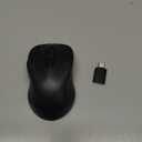 WisFox 2.4G Wireless Mouse for Laptop, Ergonomic Computer Mouse with USB Receiver and Type-C Adapter, 3 Adjustable Levels, 6 Button Cordless Wireless Mice for Windows Mac PC Notebook (Black)