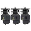 3pac A1 Mini/A1 Hotend Print Head Hot End Kit 0.2mm+0.4mm+0.6mm Extruder Upgrade High Temperature 0.4 mm Hardened Steel Nozzle Replacement with Silicone Cover Sock for Bambu Laboratory 3D Printer