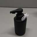 Automatic Soap Dispenser Liquid Touchless: 9oz Black Plastic - Rechargeable Electric Smart 3 Level Adjustable Auto Hand Soap Dispenser - Dish Bathroom Kitchen (Black Gel Type)