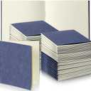 Thenshop 50 Pack Mini Pocket Kraft Notebooks Bulk 4 x 4 Inch Journal Notepads with Dot Memo Sketchbooks Writing Notepad for Party Favors Supplies(Dark Blue,Blank Page)