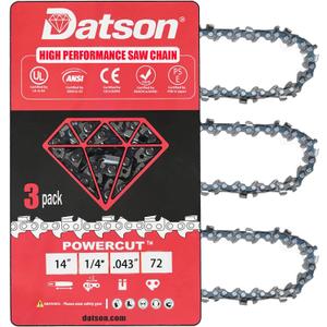 14 Inch Pole Saw Chain For Stihl STIHL MSA 160 C-B,MSA 200 C-B MSA 120 C-B, MSA 160 C-B, MSA 200 C-B,(71 PM3 72 Drive Links) 3670 005 0072 1/4" Pitch .043" Gauge 72 Drive Links 71PM3-72