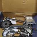 Veken 10" Luxurious All Metal Rain Shower Head with Handheld, High Pressure Rainfall Shower Heads wih Extension Arm, Wide Dual Showerhead with Spray Combo, Bathroom Accessories, Chrome, Silver