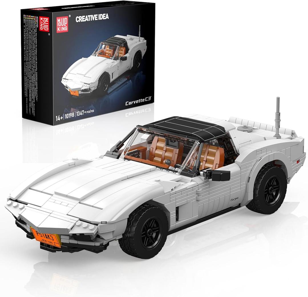 Mould King 10198 MOC Racing Car Model Kits, Vehicle Blocks Set Toys Model Suitable for 14+ Years Old to Build, House Decoration Gifts for Adults
