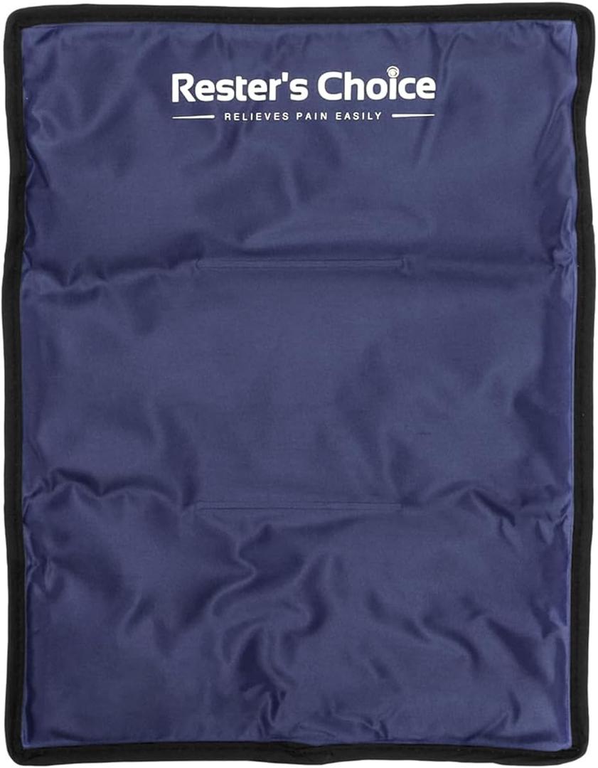 Ice Pack for Injuries Reusable, Soft Gel Flexible - (Large: 11"x14.5") for Hip, Shoulder, Knee, Back - Comfy Cold Pack Compress for Swelling, Bruises, Surgery (Dark-Blue, 1 Pack)