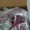 8 Pcs Christmas Mini Wreaths for Cabinet 8 Inch Flocked Mistletoe Wreath with Bow Artificial Berries Pinecones for Christmas Holiday Kitchen Cabinet Window Chair Decor(Red)