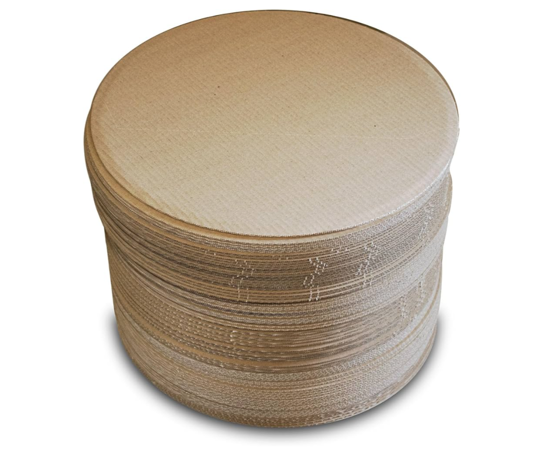 Dynamic 15" Cardboard Pizza Cake Pie Round Circle 100 ct, Natural Color, 100% Food Safe, Grease Proof, Disposable