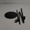 GLEAM Microphone Stand, Mic Stand Floor Detachable Boom Mic Arm Stands with Weighted Round Base, Height Adjustable from 34" to 60"