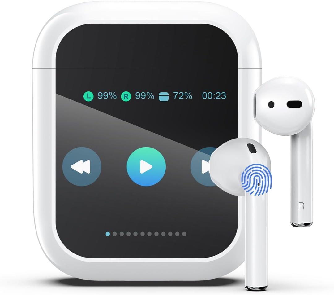 Ai Translation Earbuds Real Time 144 Languages & Accents Translator Earbuds with 8-Language Offline Translator Device Two Way, Auriculares de traduccin for Language Learning Travel Business White