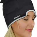 Magic Gel Migraine Ice Head Wrap | Real Migraine & Headache Relief | The Original Headache Cap | Cold, Comfortable, Dark & Cool; Endorsed by Physicians, Loved by Thousands - (Black)
