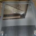 FENNIO Gold Vanity Mirror with Lights 22"x19", LED Lighted Makeup Mirror, Large Makeup Mirror, Make up Mirror with Lighting, Touch Screen with 3-Color Lighting, Dimmable, for Vanity Desk Tabletop