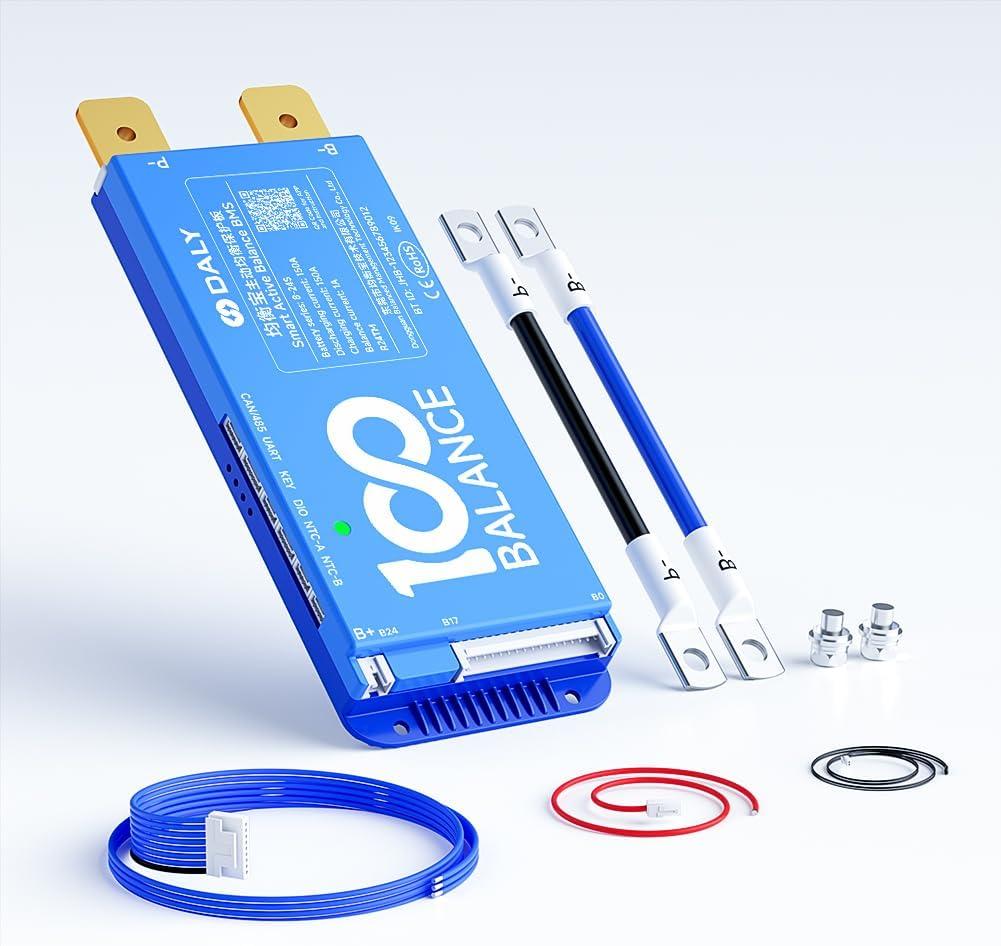 DALY BMS 150 Amp Active Balance 1A 4S-8S Build in Bluetooth Cell Balancing Smart PCB Battery Protection Board for Li-ion LiFePo4 LTO Lithium Battery Pack