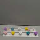 Maitys 2 Pcs Kids Coat Rack Wall Mount Kids Wall Hooks Rainbow Coat Rack Hooks for Boys Girls Toddler Cute Bathroom Decor Colorful Backpack Hanger Supplies for Clothes Hat Towel in Bedroom(Heart)