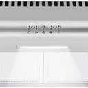 30 Inch Under Cabinet Range Hood, Stainless Steel Kitchen Vent Hood with Mechanical Push Button Control, LED Lights, Slim Under Cabinet Cooker Hood, 110V Stove Ventilation for Home Kitchen Cooking